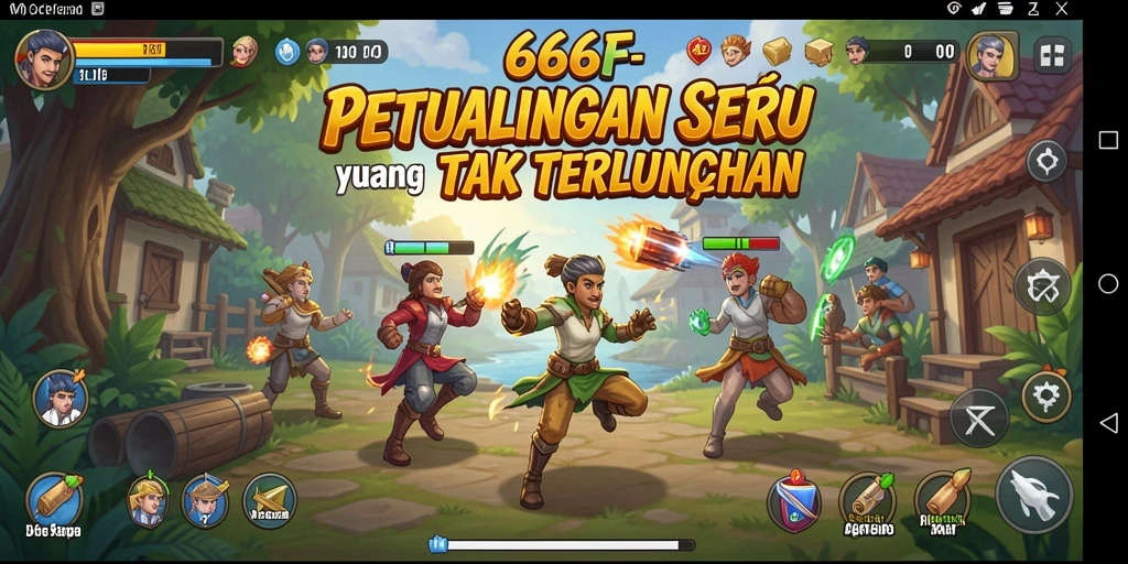 Tampilan gameplay <strong>666F</strong> menampilkan aksi petualangan mendebarkan.