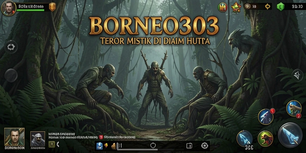 Gamer menjelajahi hutan angker dalam BORNEO303.