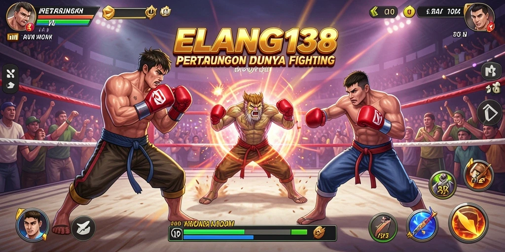 Tampilan gameplay ELANG138 dengan aksi pertarungan yang mendebarkan.