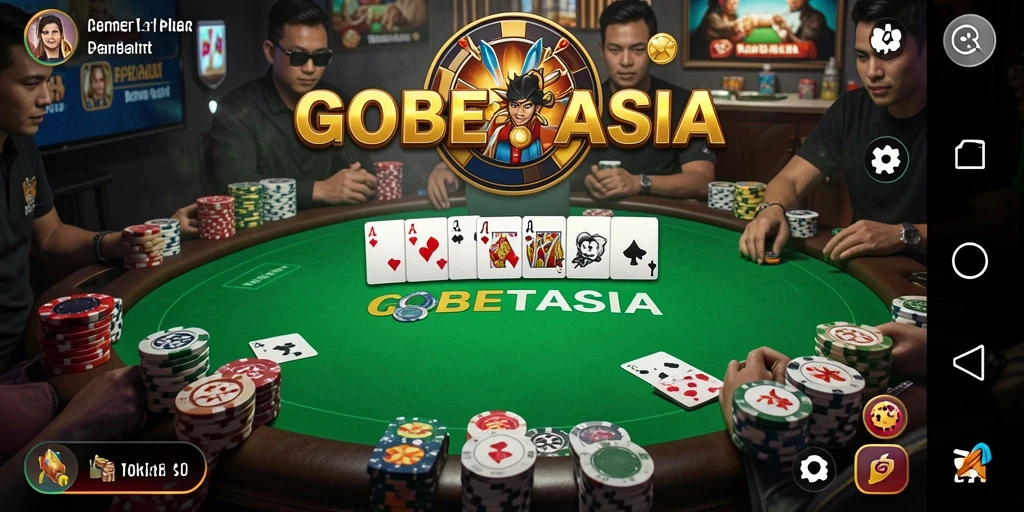 Tangkapan layar dari gameplay Poker di GOBETASIA.