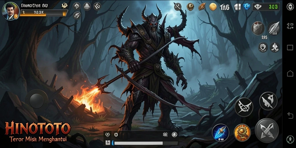 Screenshot HINOTOTO menampilkan momen menegangkan dalam gameplay.