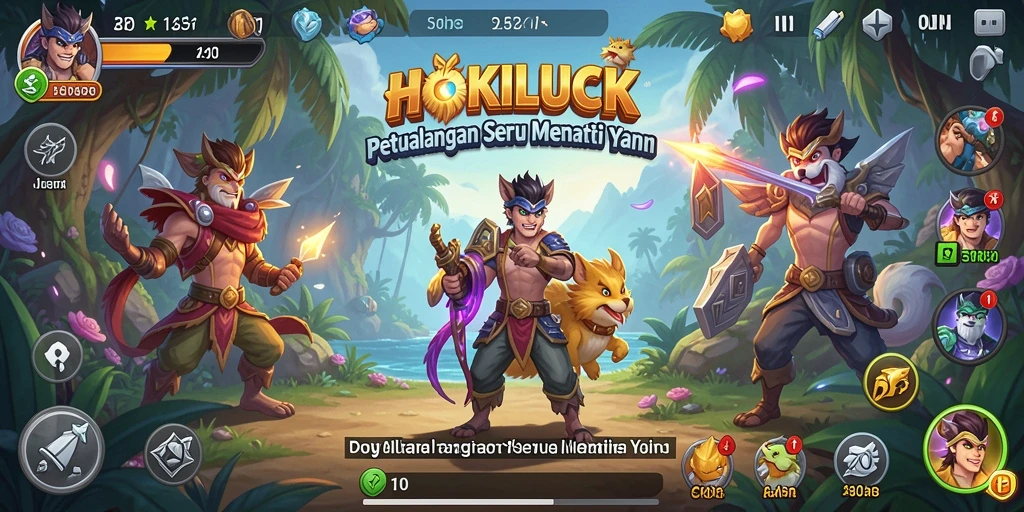Tampilan gameplay HOKILUCK yang menegangkan dan penuh petualangan.