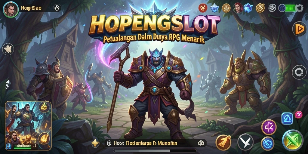 Tampilan permainan RPG yang mengasyikkan di HOPENGSLOT.