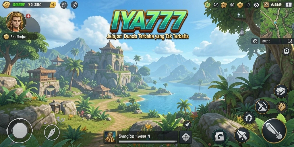 Screenshot utama IYA777 menampilkan dunia terbuka yang menarik dengan detail yang menakjubkan.