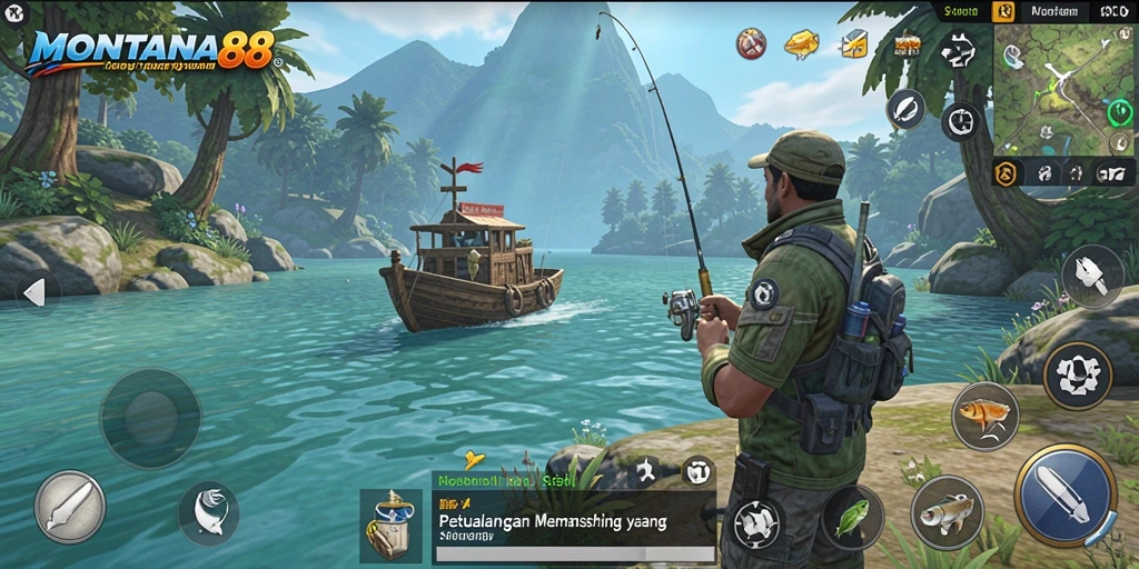 Gameplay seru di MONTANA88 dengan strategi memancing yang menarik.