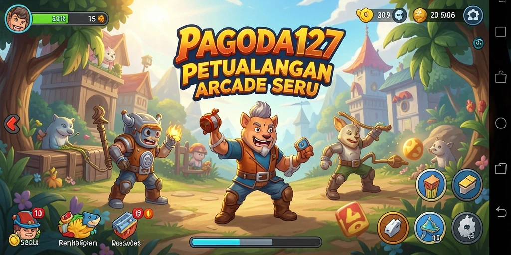 Screenshot gameplay menampilkan aksi seru di PAGODA127.