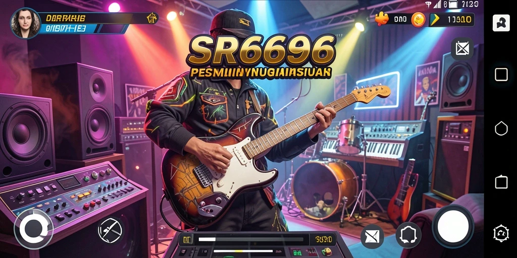 Screenshot gameplay SR6666 menampilkan interaksi musik seru.