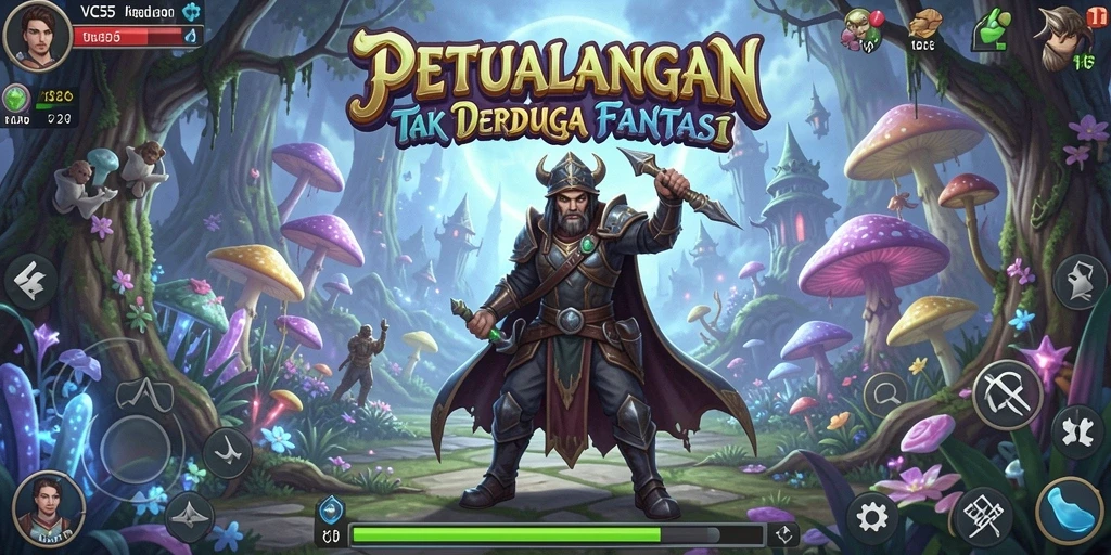 Tangkapan layar menunjukkan aksi seru dalam gameplay petualangan VC55.