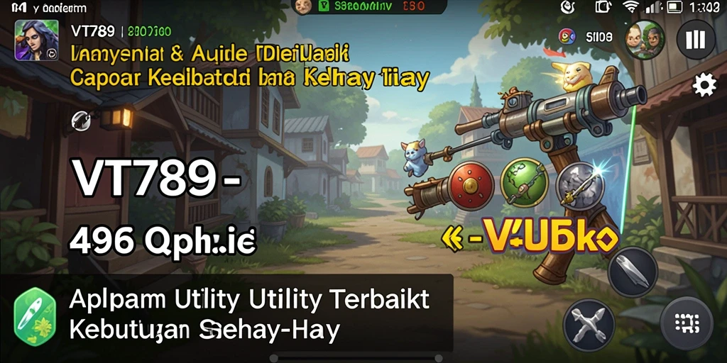 Tampilan antarmuka aplikasi VT789 yang sederhana dan efisien.