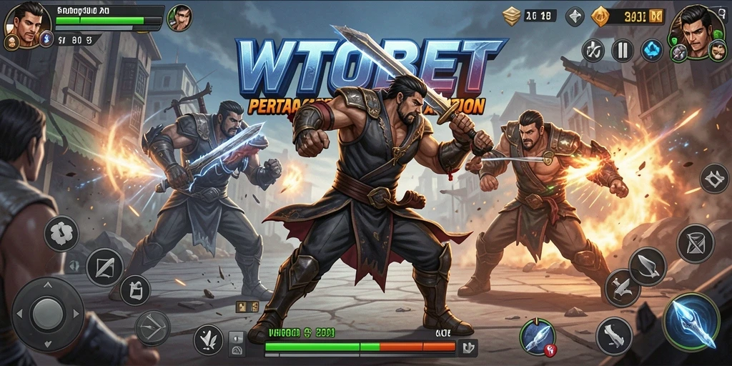 Tampilan gameplay seru dengan aksi bertarung yang mendebarkan.